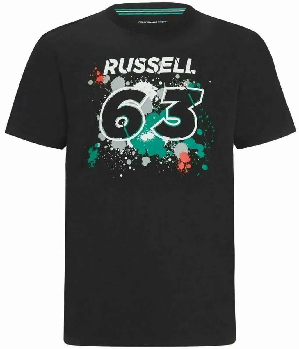 Mercedes F1 George #63 Heren T-shirt