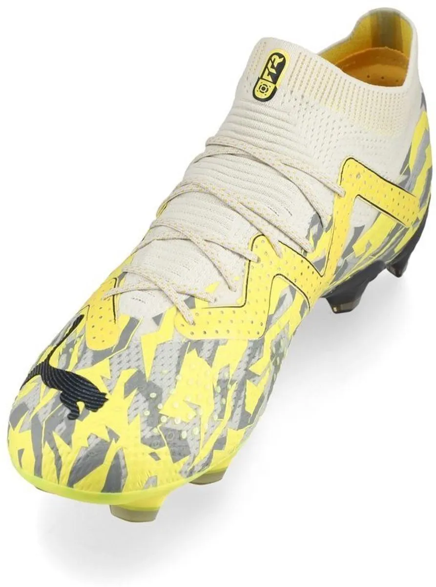 PUMA Future Ultimate FG/AG Voetbalschoenen 40.5 - Grey/Asfalt/Yellow Blaze