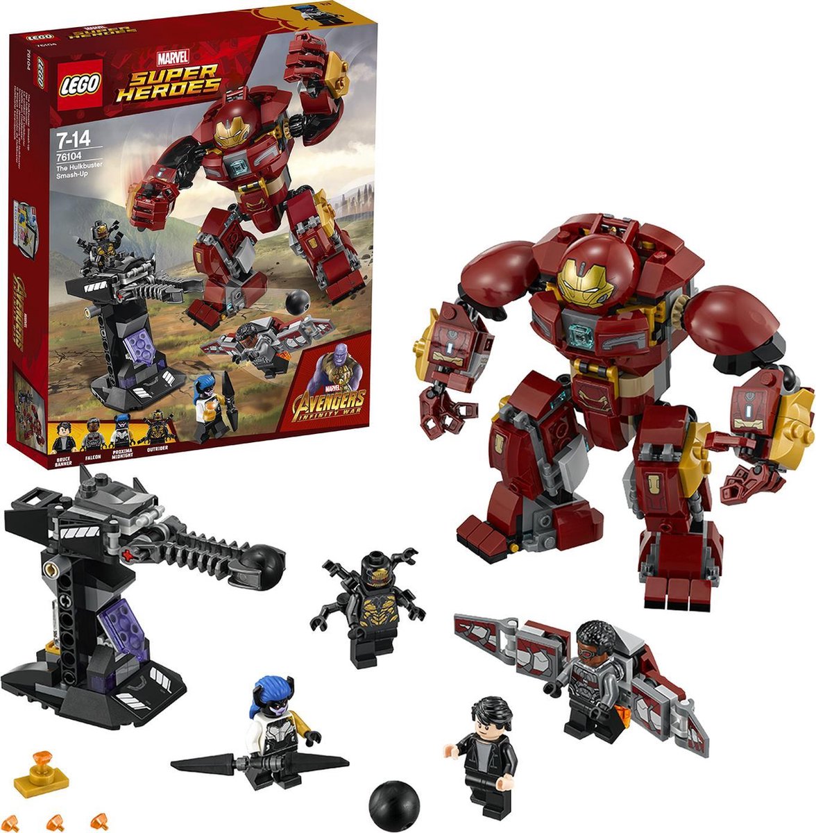 LEGO Super Heroes Het Hulkbuster Duel - 76104