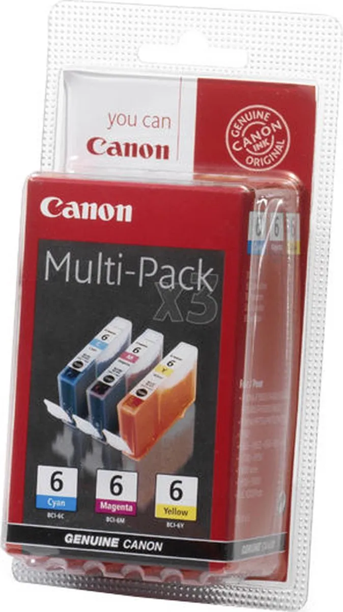 Canon BCI-6 Inktcartridges - Cyaan/Magenta/Geel - 280 pagina's