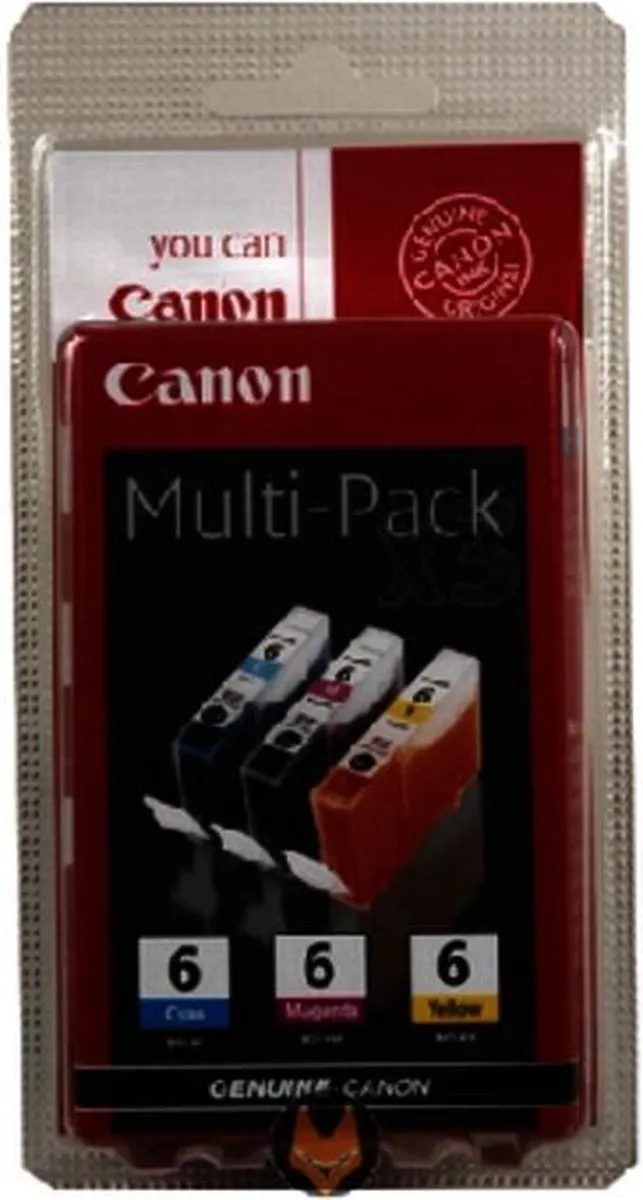 Canon BCI-6 Inktcartridges - Cyaan/Magenta/Geel - 280 pagina's