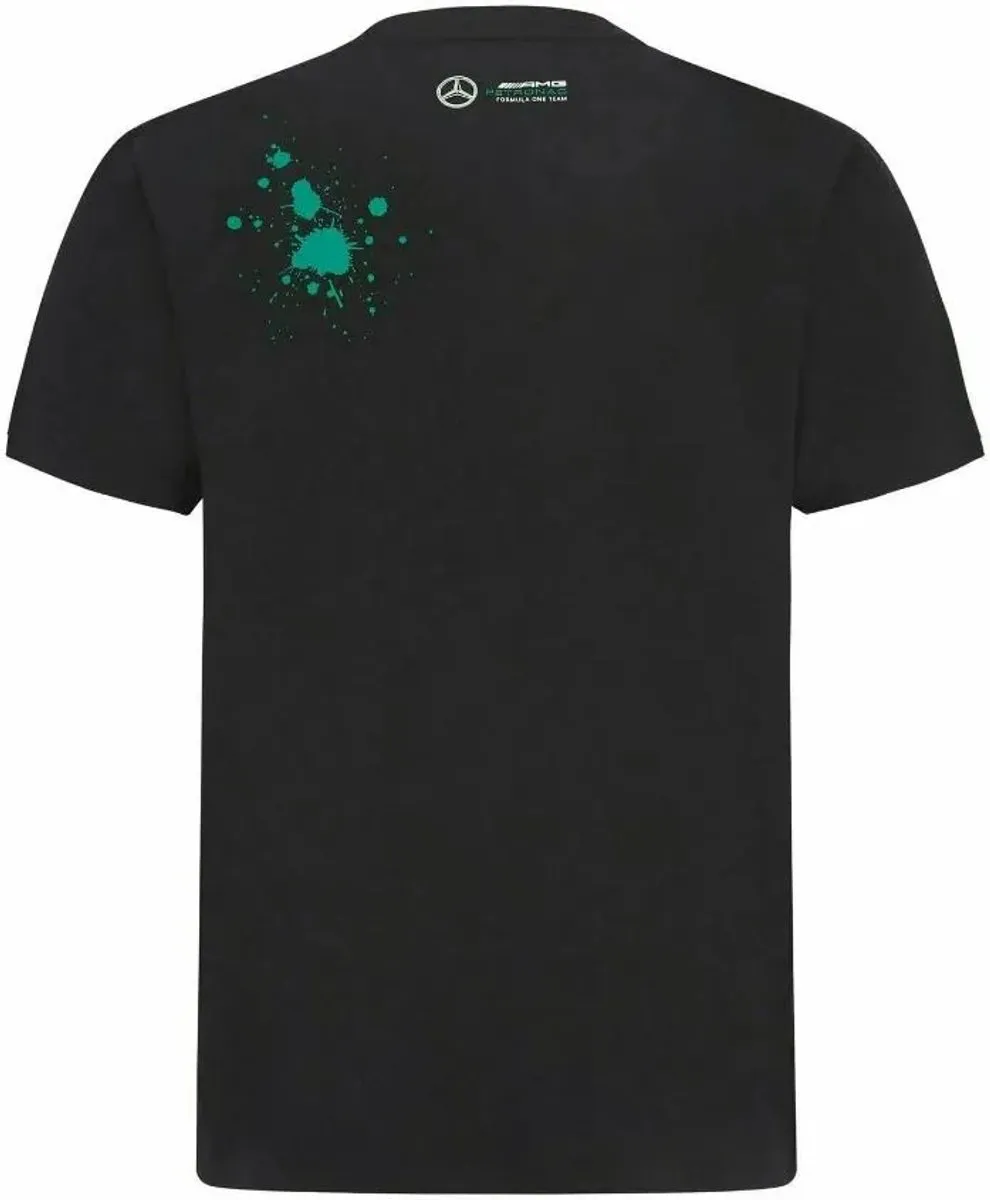 Mercedes F1 George #63 Heren T-shirt - XS - Zwart
