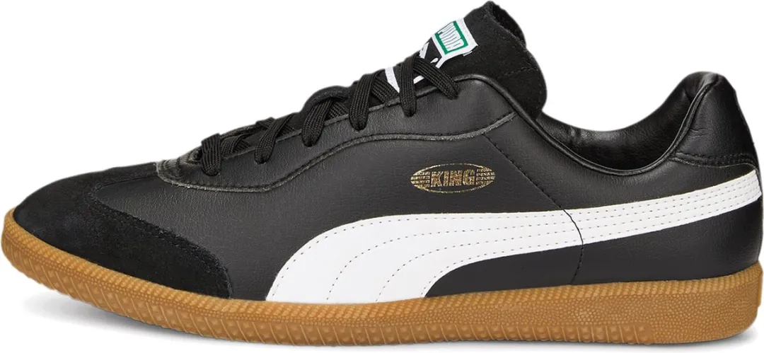 PUMA King 21 IT Zaalvoetbalschoenen 46 - Wit/Lichtgrijs/Zwart