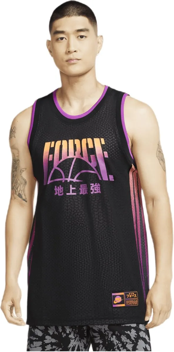 Nike KMA Jersey Vivid - Zwart/Oranje/Paars XXL