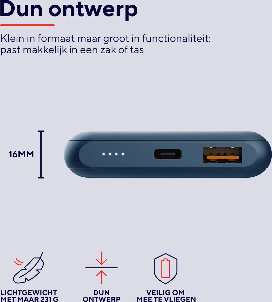 Trust Redoh Powerbank 10000mAh - Blauw