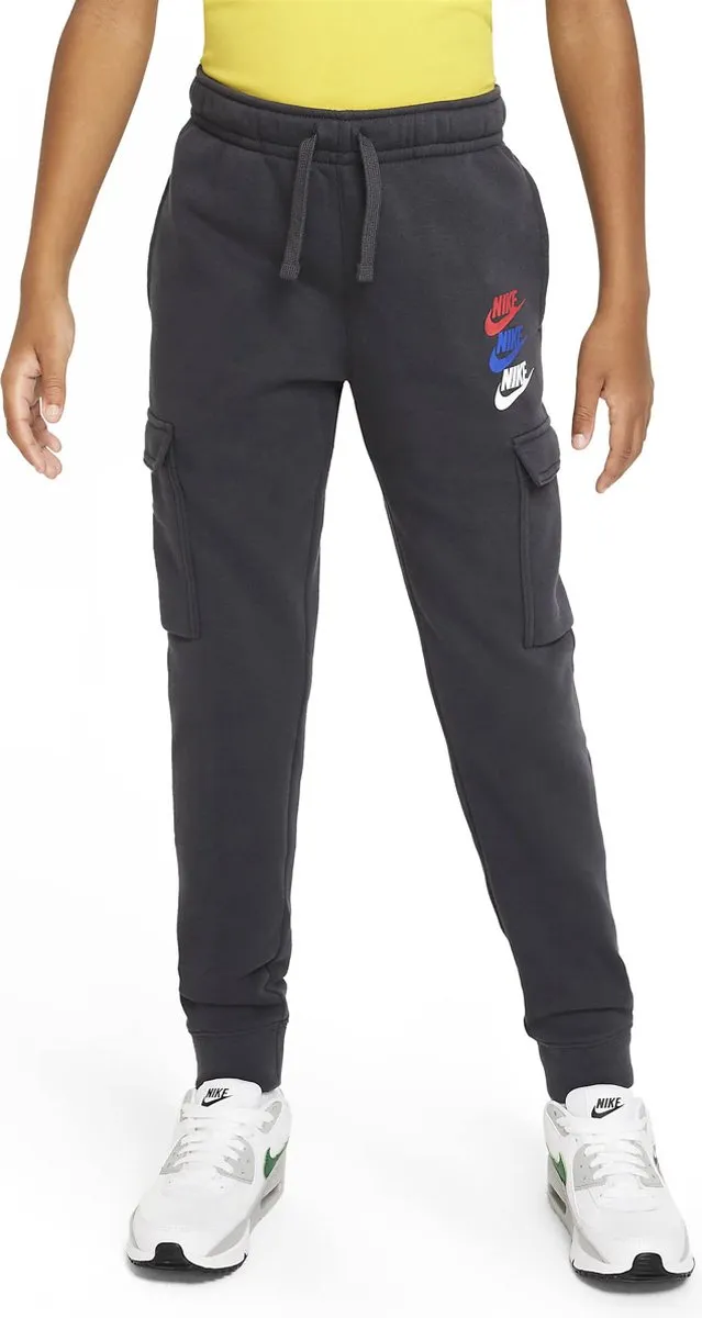Nike Fleece Junior Cargo Trainingsbroek 164 - Grijs