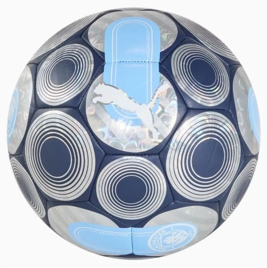PUMA Manchester City Voetbal - Maat 5 - Zilver/Blauw