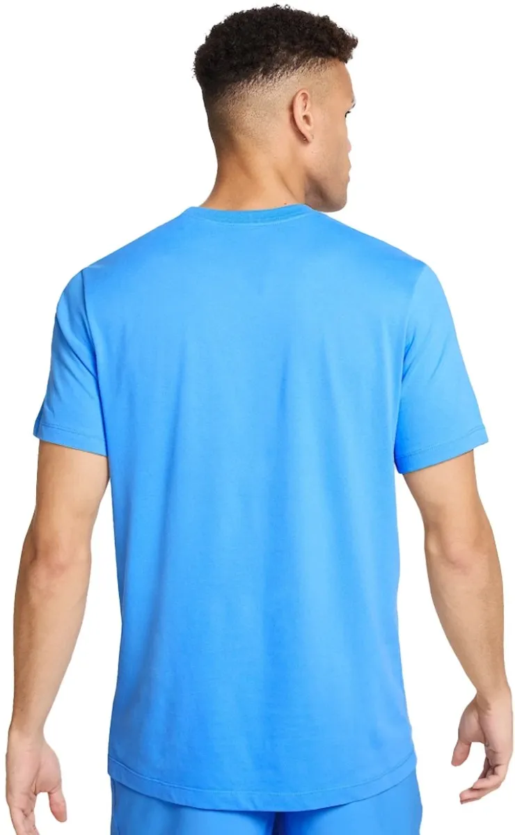 Nike Dri-FIT Heren T-shirt - S - Blauw