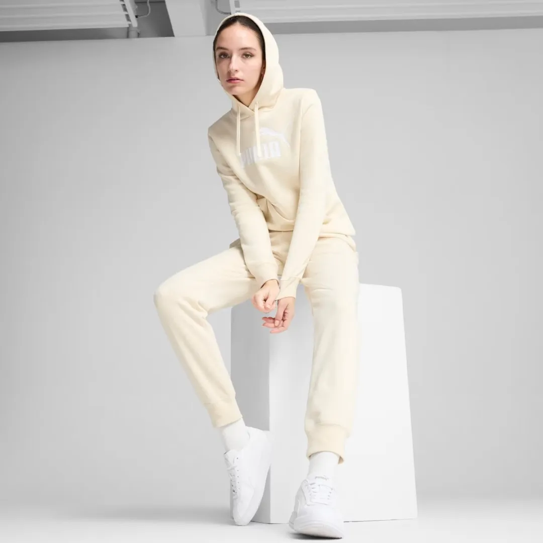 PUMA ESS No.1 Logo Hoodie Dames - Crème - 2XL