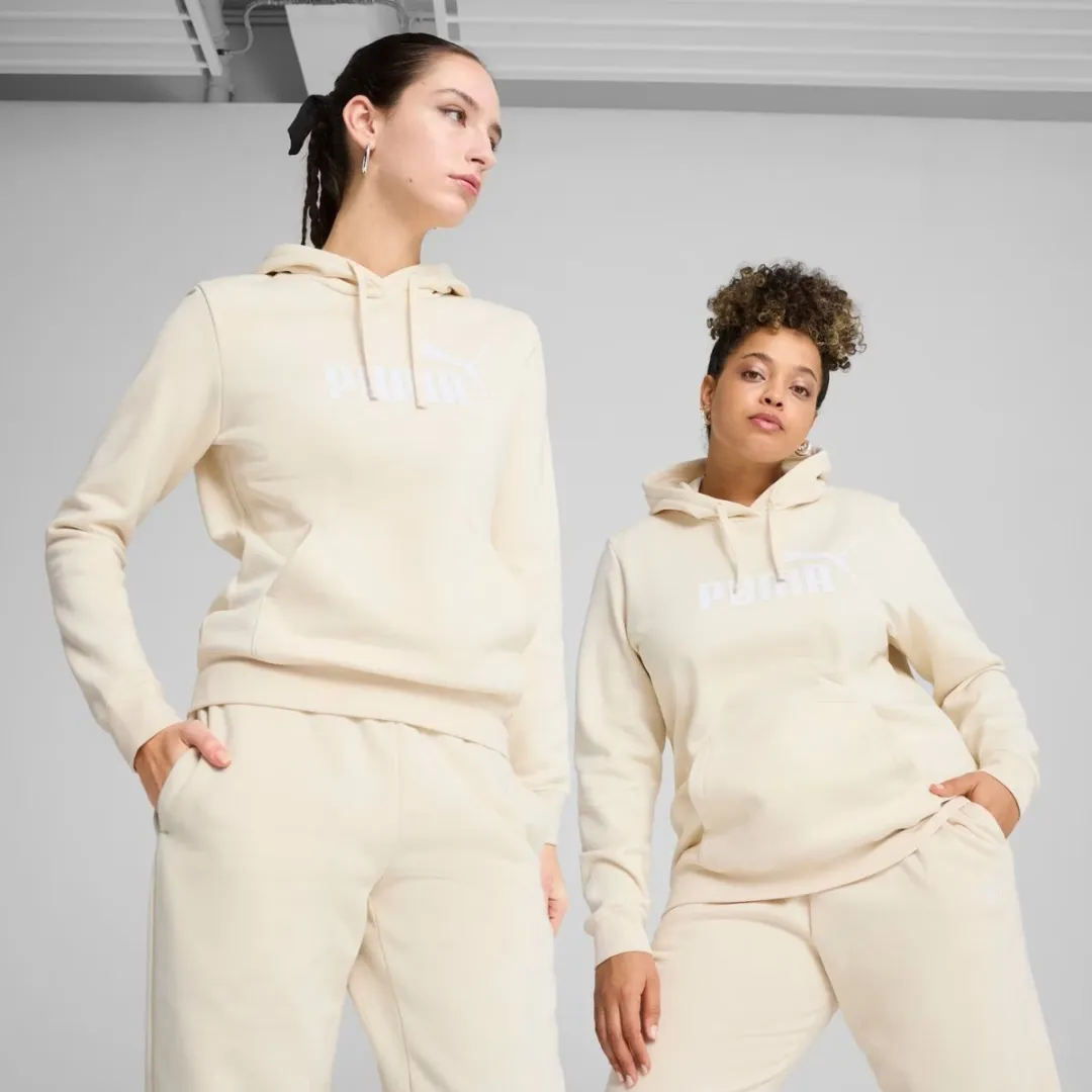PUMA ESS No.1 Logo Hoodie Dames - Crème - 2XL