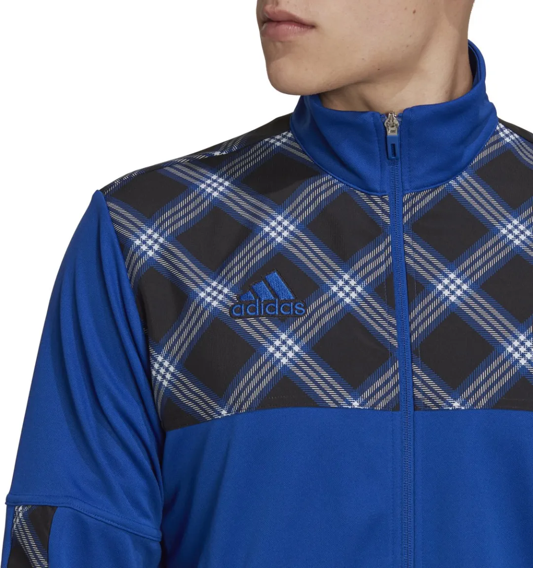 Adidas Tiro Jacket - Heren S - Blauw/Zwart