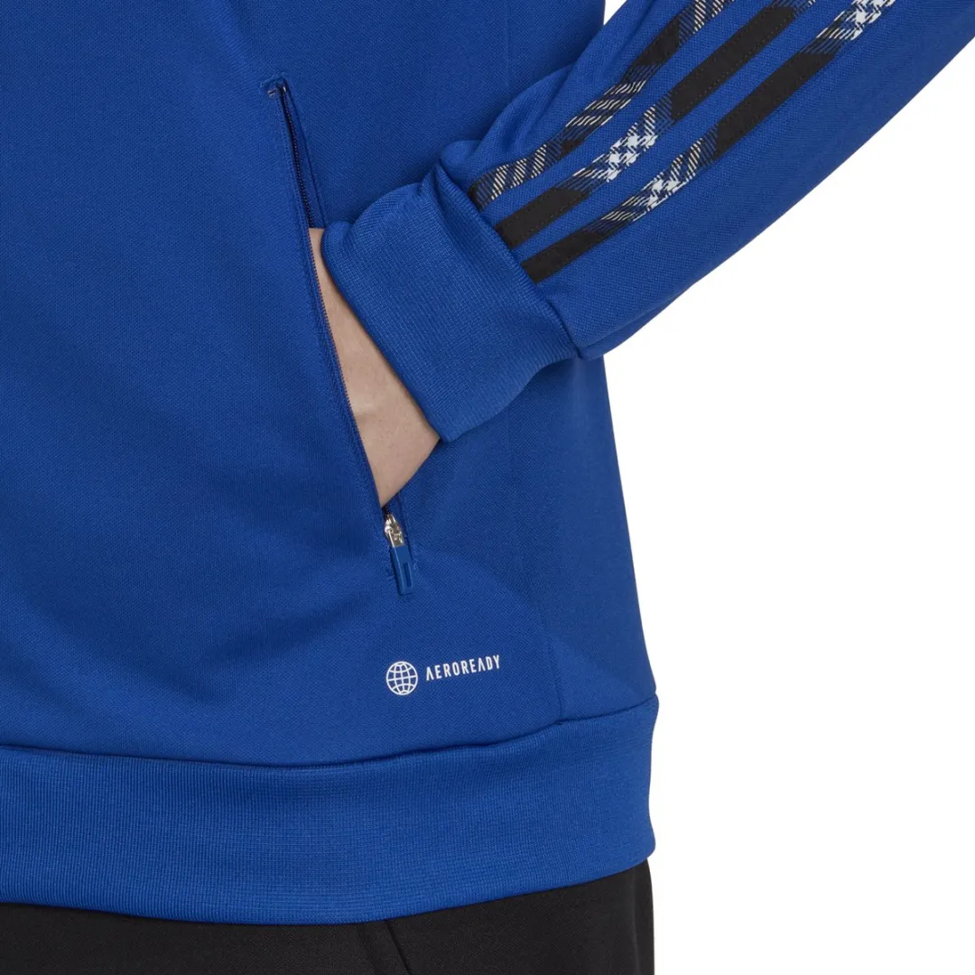 Adidas Tiro Jacket - Heren S - Blauw/Zwart