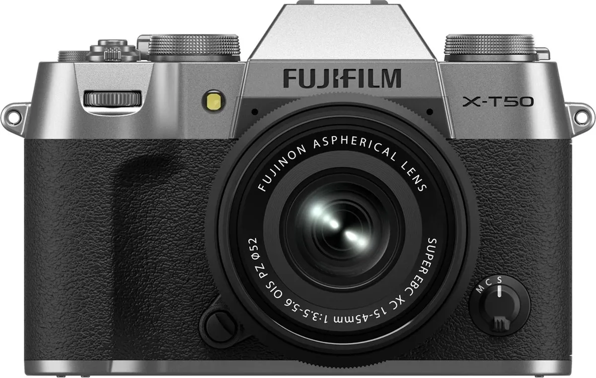 Fujifilm X-T50 - Systeemcamera - + XC15-45mm lens - Silver