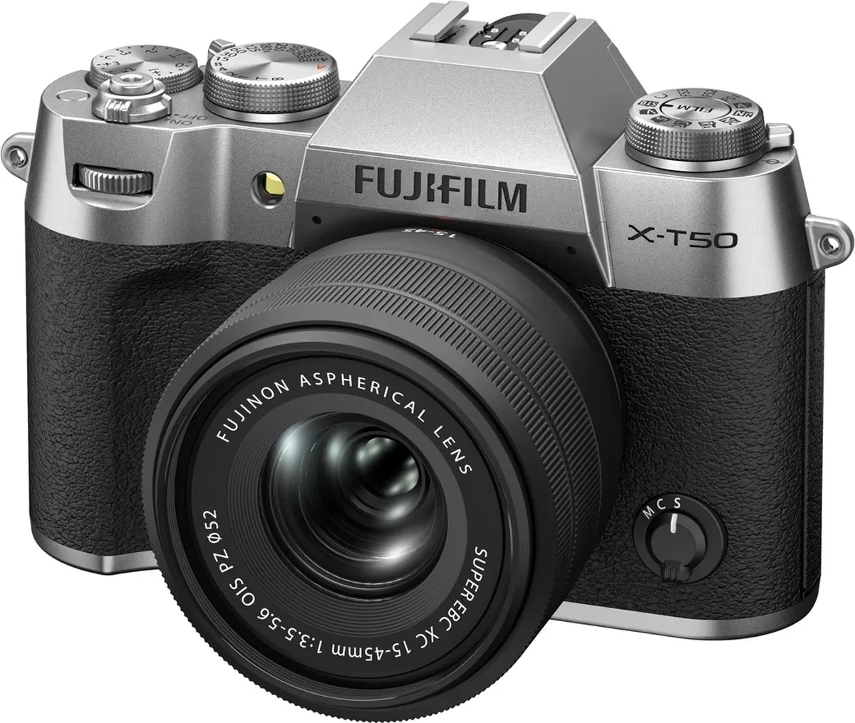 Fujifilm X-T50 - Systeemcamera - + XC15-45mm lens - Silver