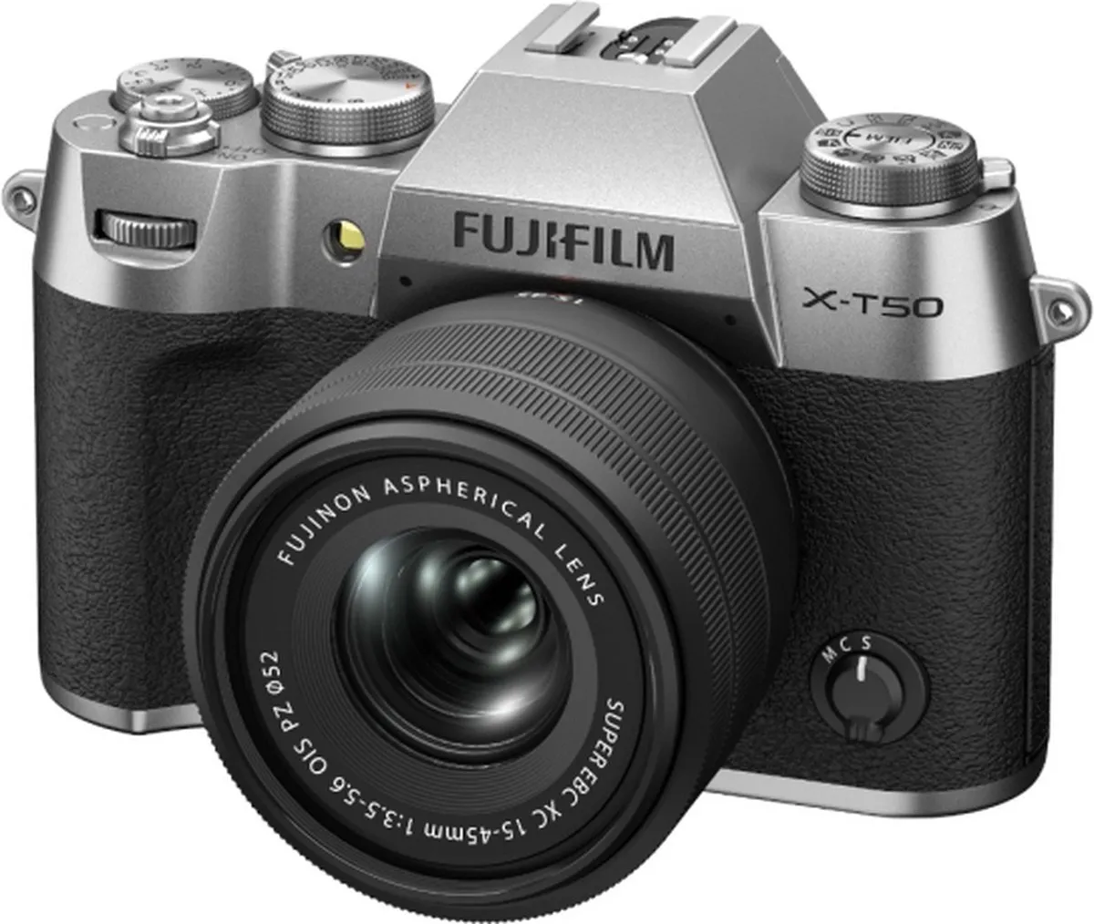 Fujifilm X-T50 - Systeemcamera - + XC15-45mm lens - Silver