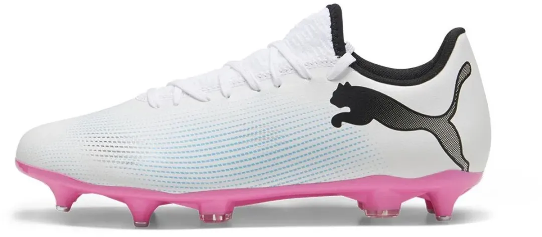 PUMA Future 7 Play Mxsg Voetbalschoenen 44 - Wit/Zwart/Roze