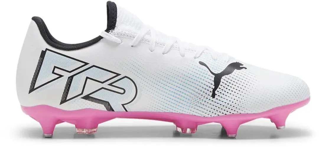 PUMA Future 7 Play Mxsg Voetbalschoenen 44 - Wit/Zwart/Roze