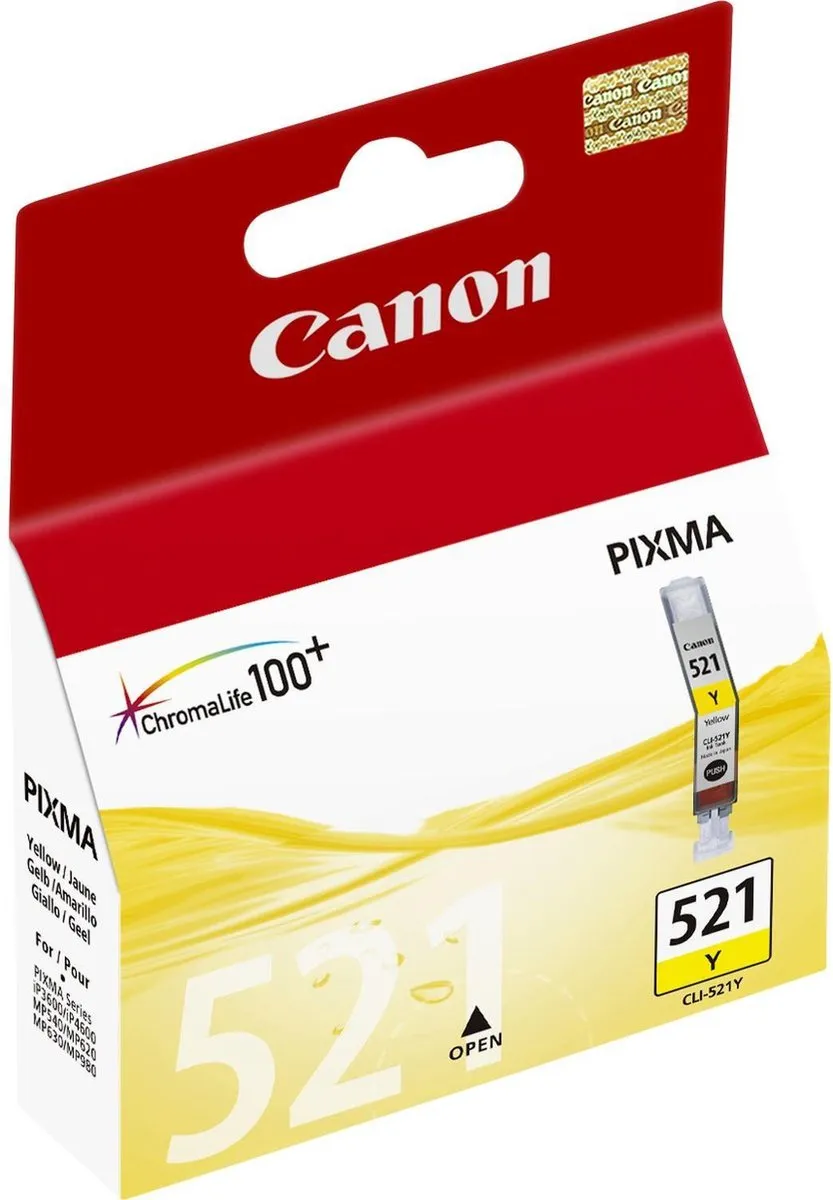 Canon CLI-521Y Inktcartridge - Geel 9ml