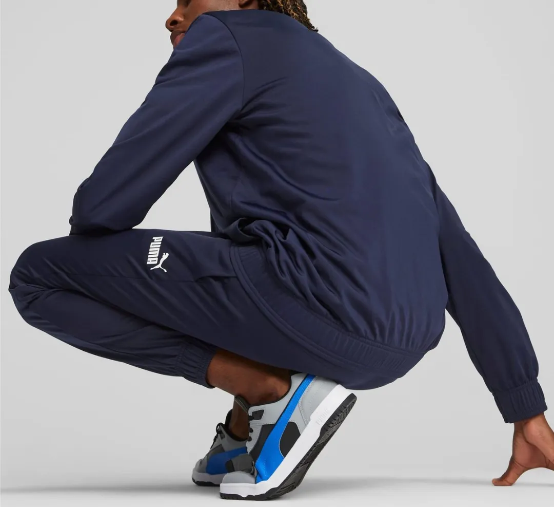 PUMA Poly Suit Heren Trainingspak Donkerblauw S