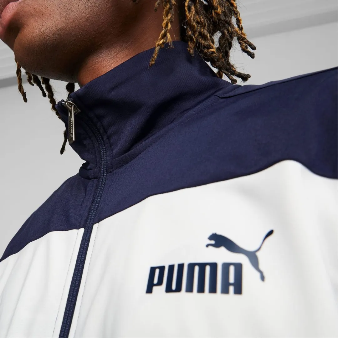 PUMA Poly Suit Heren Trainingspak Donkerblauw S