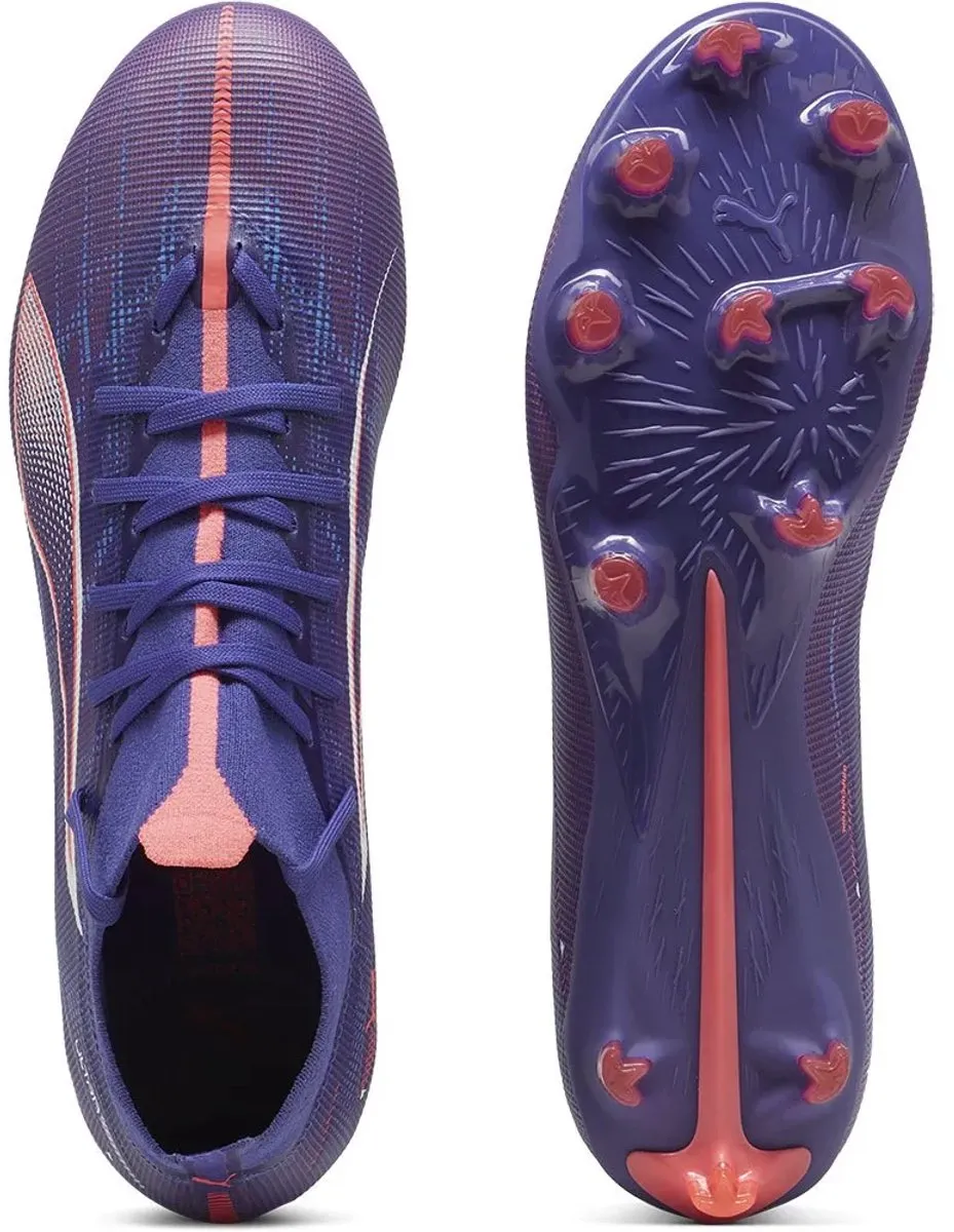 PUMA Ultra 5 Match+ FG/AG Voetbalschoenen 46.5 - Blauw