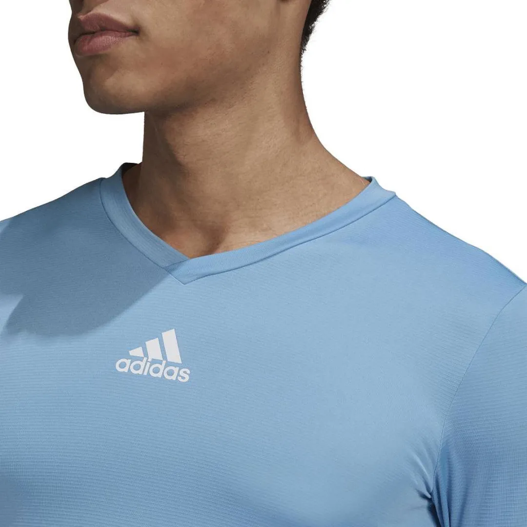 adidas Base Tee 21 Heren - Hemelsblauw S