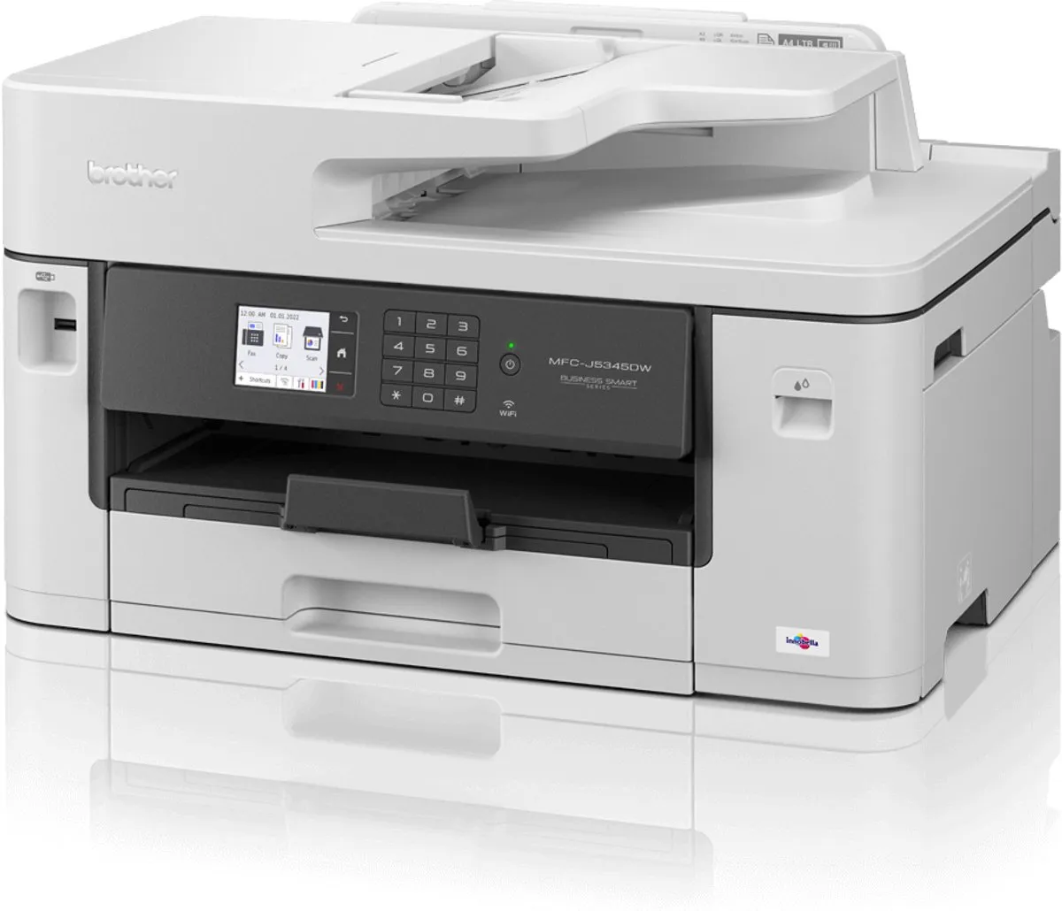 Brother MFC-J5345DW A3 Inkjetprinter - 250 Vel - 28 ppm - Wit/Zwart
