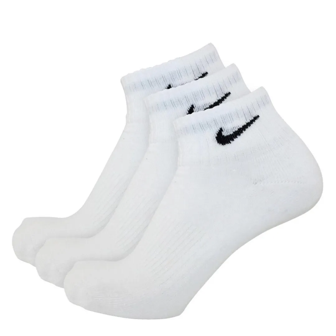 Nike Everyday Cushion Ankle Sokken SX7667-100 - 3 Paar - Wit/Zwart