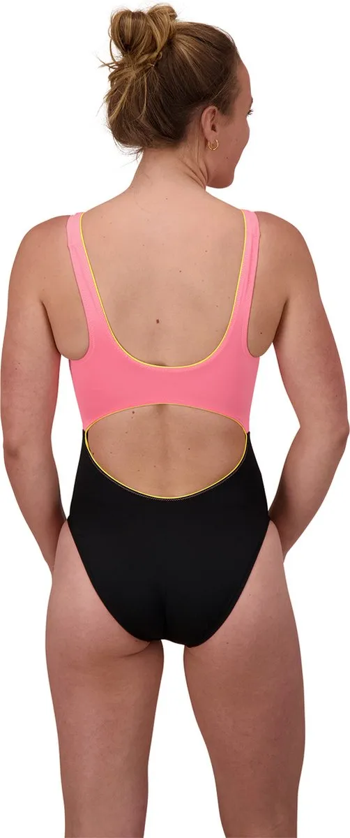 Nike Swim Colorblock Cutout Badpak XS - Zwart