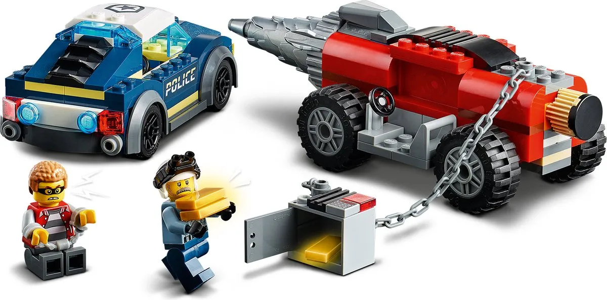 LEGO City 60273 Politie Achtervolging Boorder - 87 Stukken - afbeelding 3 van 6
