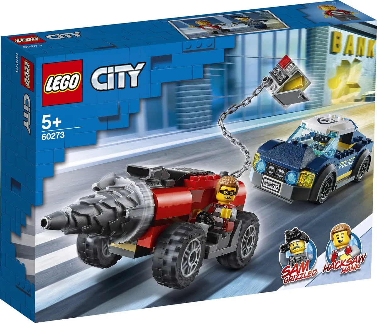LEGO City 60273 Politie Achtervolging Boorder