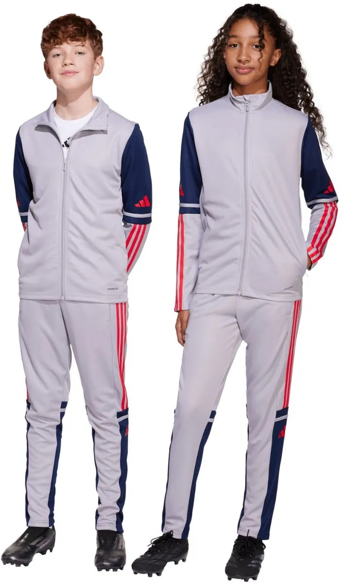 Adidas Squadra 25 Trainingsbroek Kinderen 128cm - Grijs-Donkerblauw