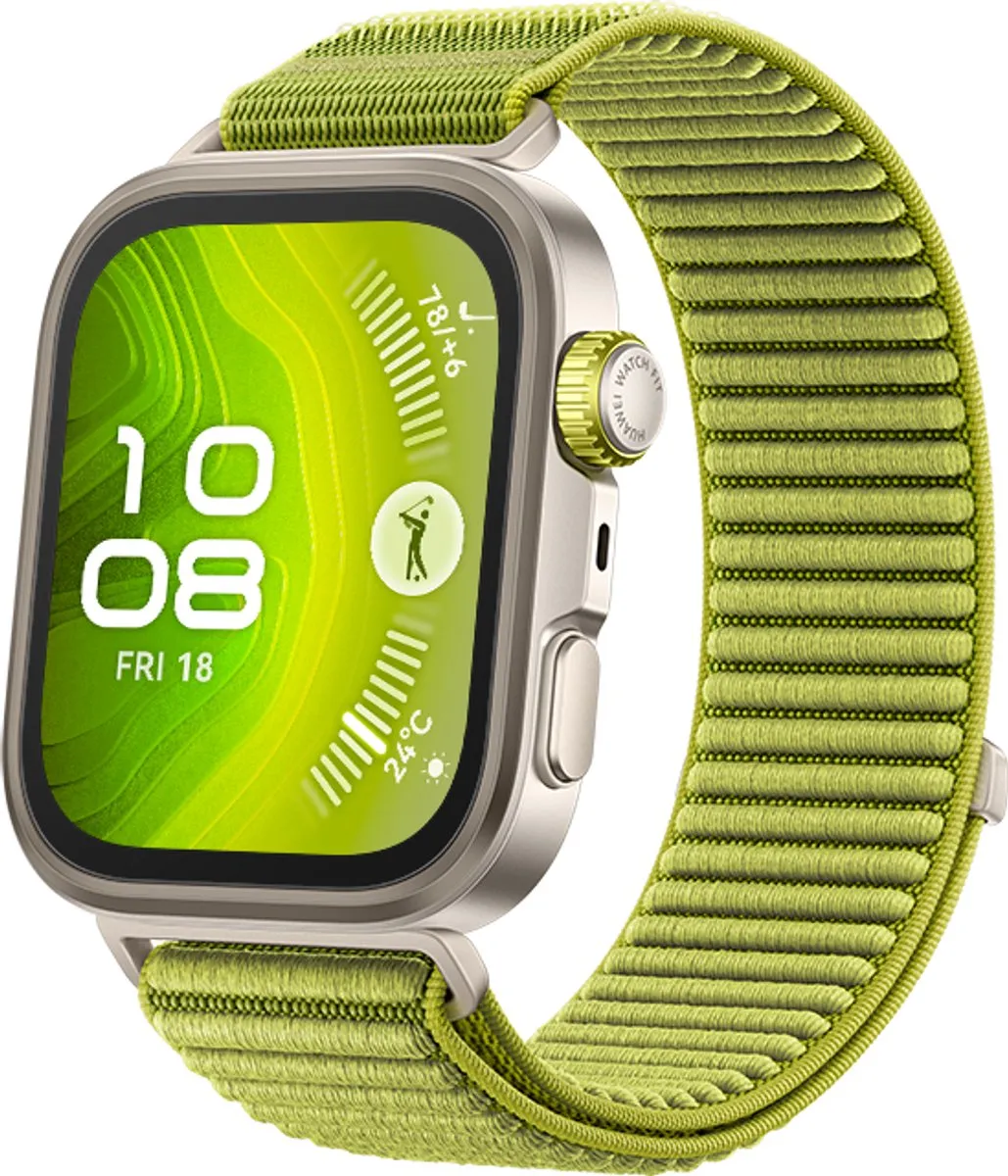 Huawei Watch Fit 4 Pro - Groen Horlogeband - 400mAh - 36mm