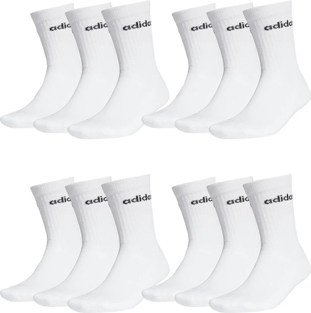 adidas HC Crew Tennissokken 37-39 - 12 Stuks - Wit