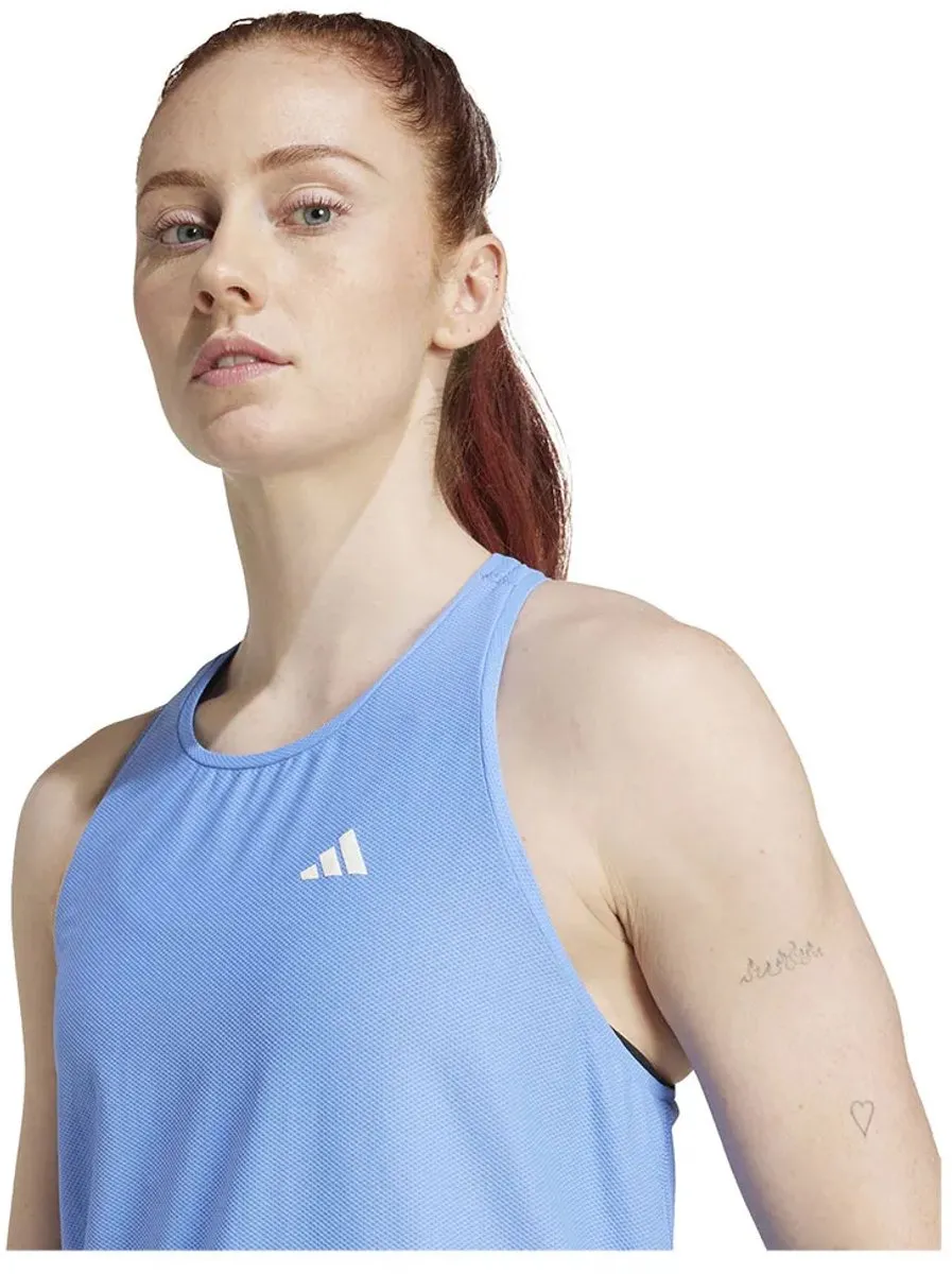 adidas Performance Own The Run Tanktop JX2251 - Blauw
