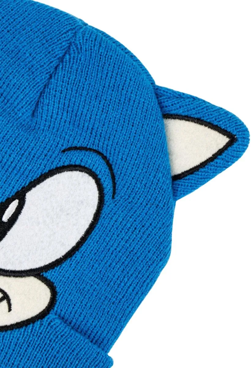 Sonic Muts en Wanten Blauw - Hoed - One Size - afbeelding 6 van 6