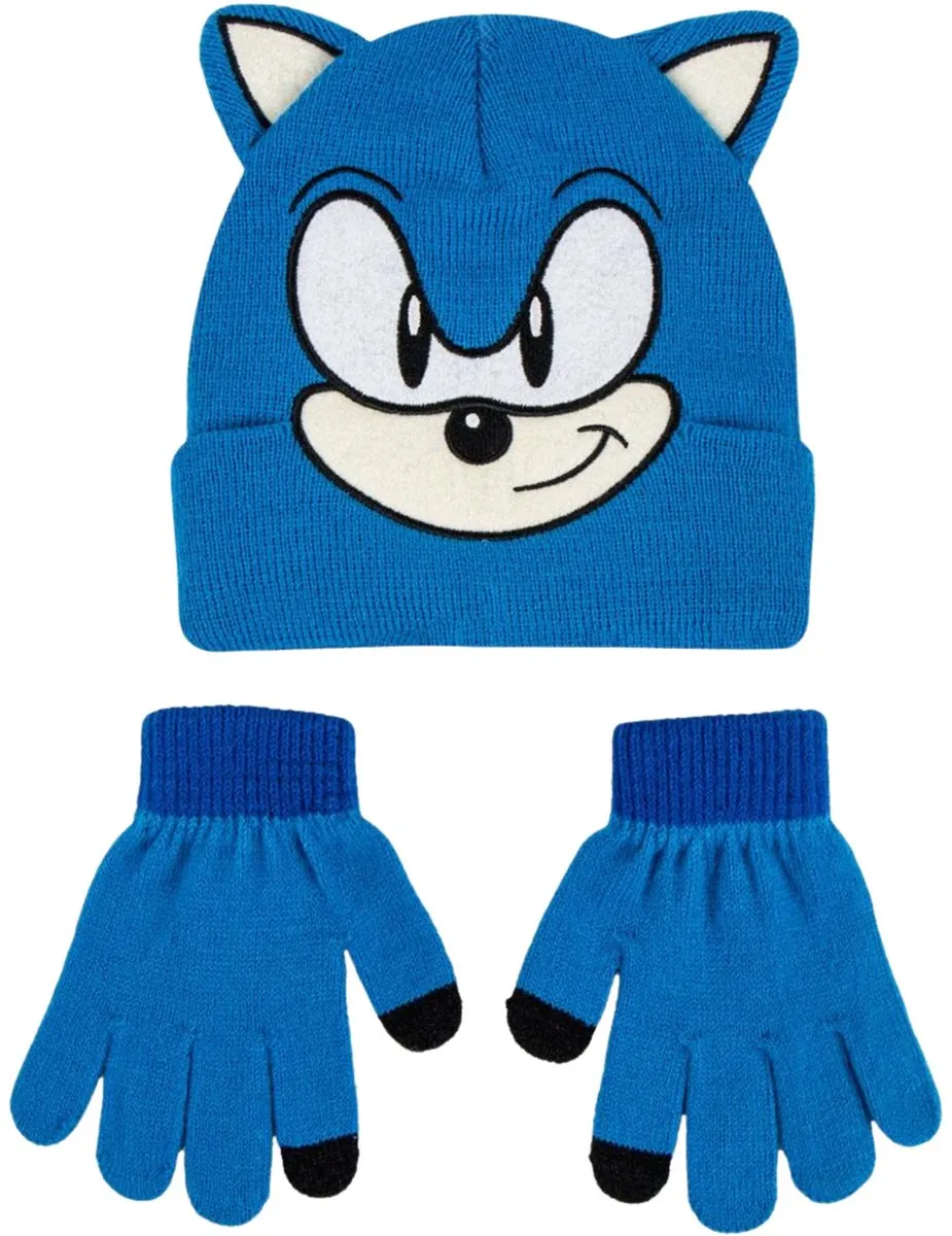 Sonic Muts en Wanten Blauw
