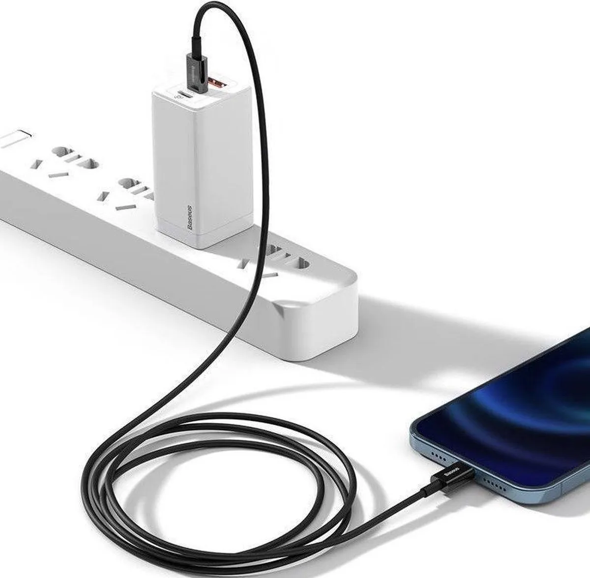Baseus Superior Series CATLYS-C01 USB-C naar Lightning Kabel 2m - Zwart