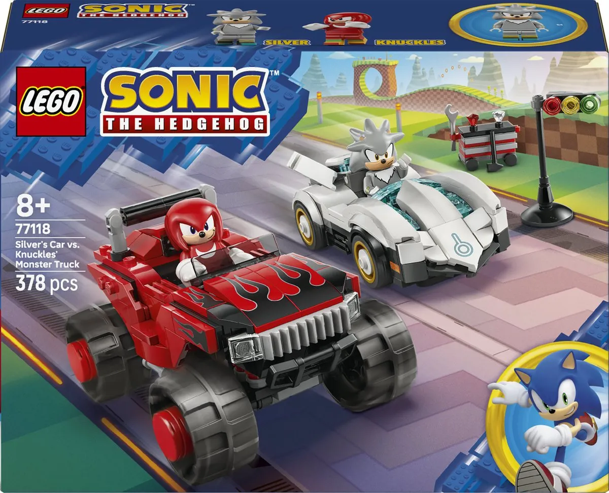 LEGO Sonic Monstertruck 77118 - 378 Stukken - 2 Minifiguren - Multicolor