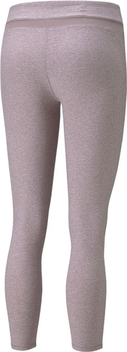 PUMA Studio Yogini Luxe Mesh Inset Leggings - M - Quail Heather
