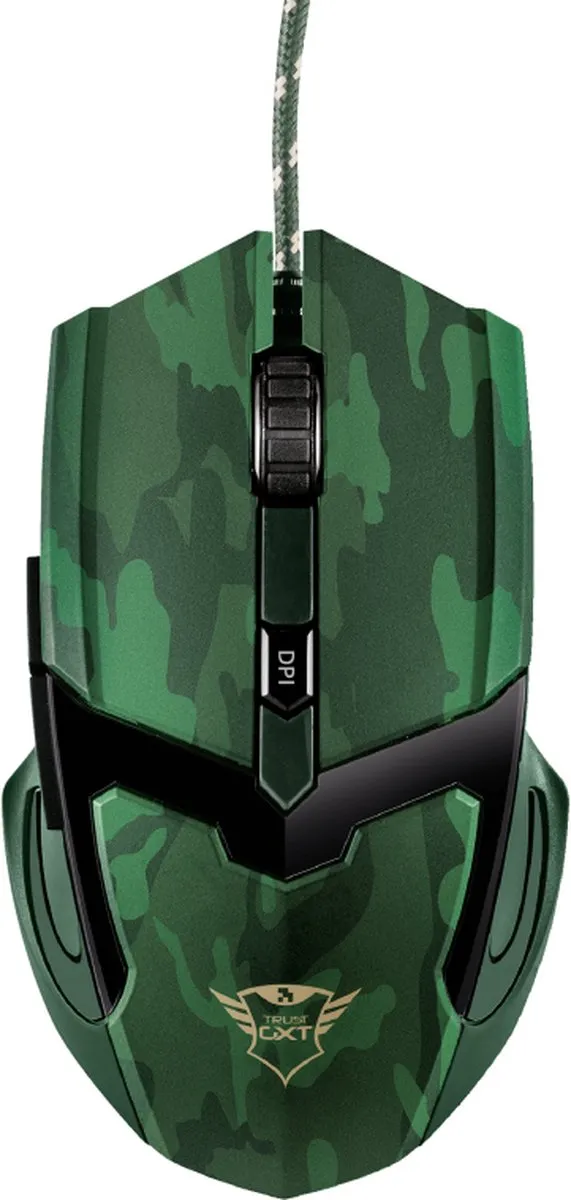 Trust GXT101C GAV Gaming Muis - Camouflage Groen