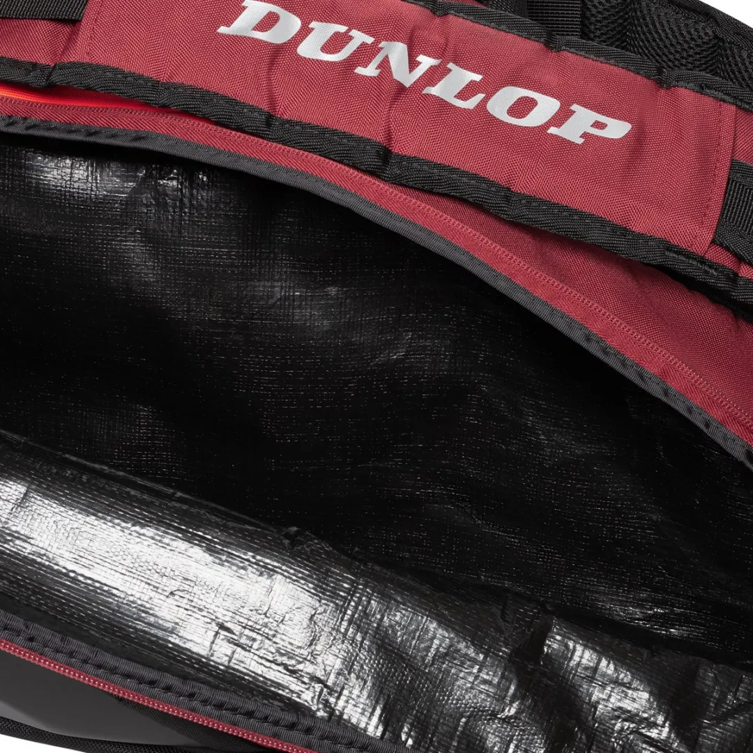 Dunlop CX PSA 12Rkt Bag - 12 rackets - 3 thermovakken - Black/Red