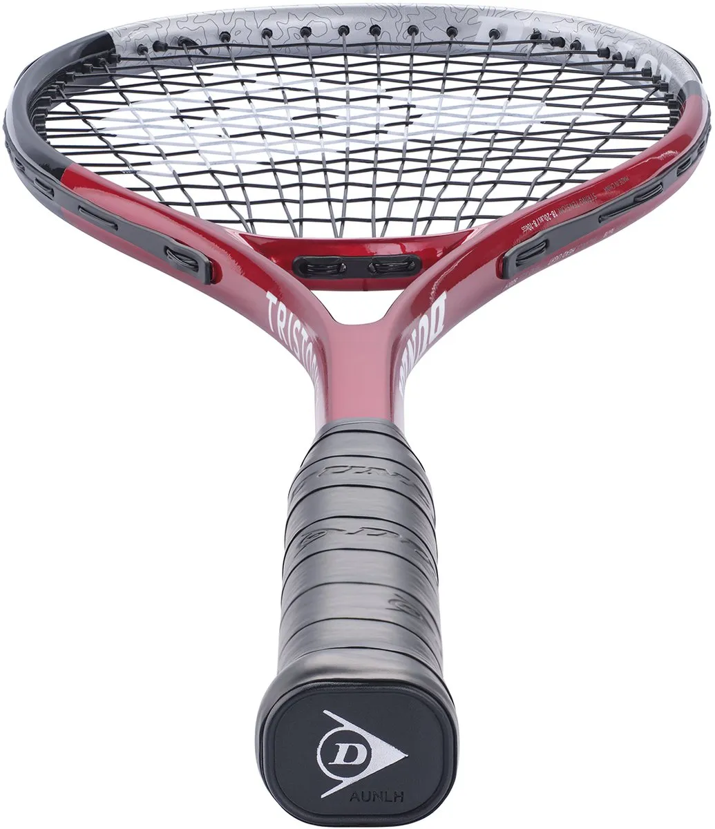 Dunlop Tristorm Tour Squashracket - Rood/Zilver/Zwart