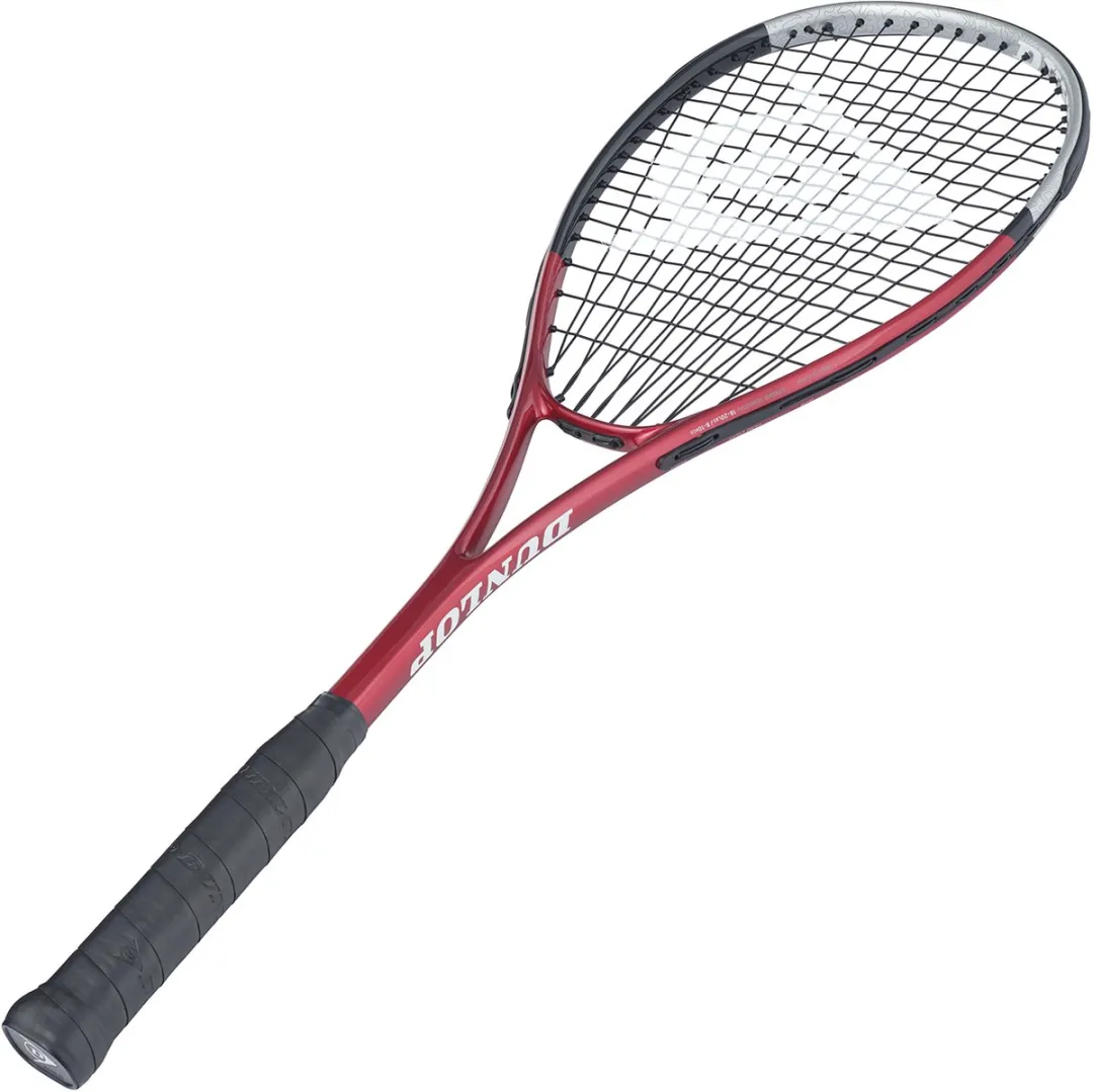 Dunlop Tristorm Tour Squashracket - Rood/Zilver/Zwart