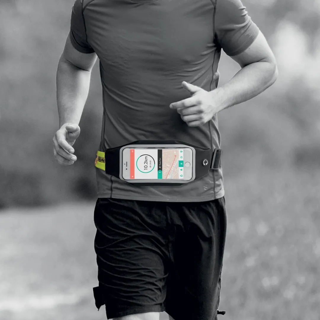 Celly Sport Heupband 8021735731214 - Telefoonhouder tot 6.5" - Zwart/Geel