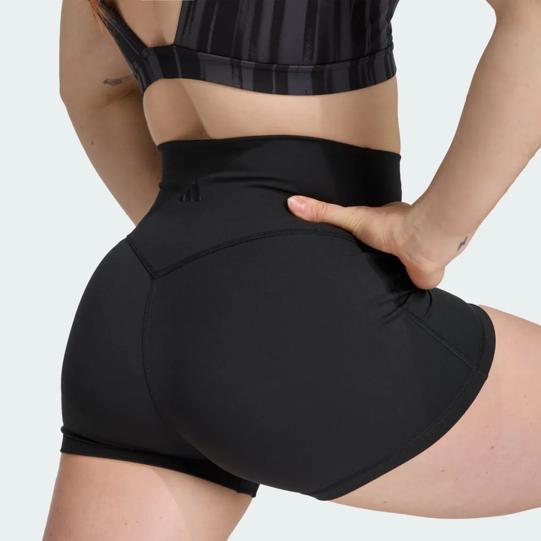 adidas Performance All-Me Sculpt Booty Korte Legging M - Zwart