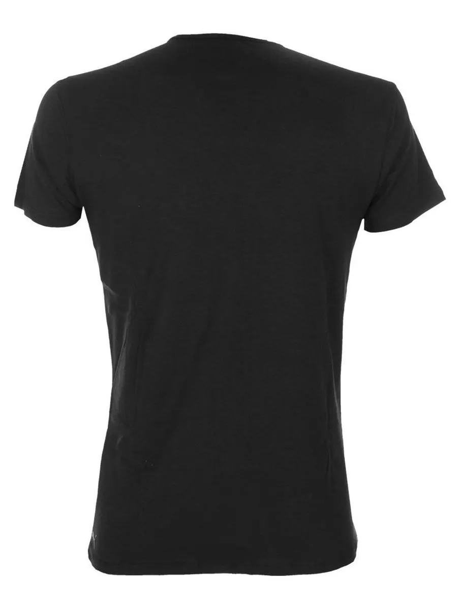 PUMA Basic 2P V-Neck Sportshirt Heren - XL - Zwart