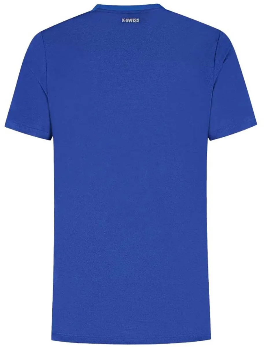 Dunlop Hypercourt Jacquard Tennisshirt Heren - Kobaltblauw S