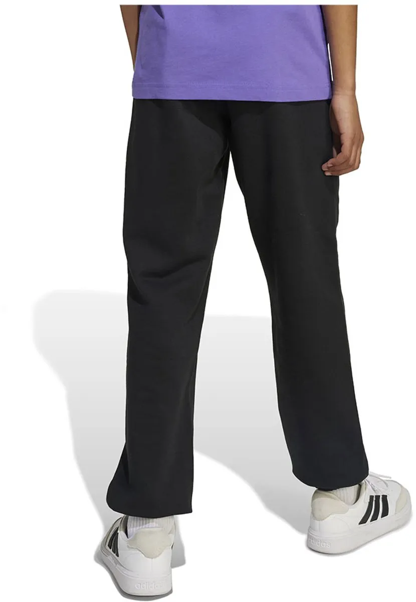 Adidas Slogan Fleece Joggers - 9-10 jaar - Zwart