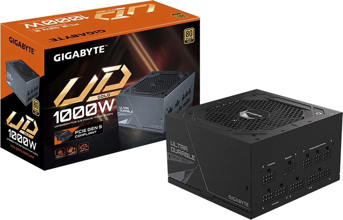 Gigabyte GP-UD1000GM PG5 V2.0 Voeding 1000W - Volledig modulair